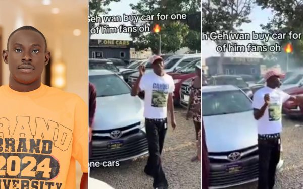 Geh Geh gifts lady car after warning men