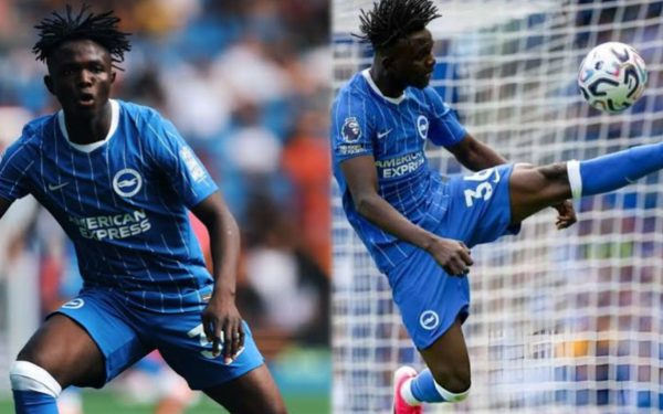 Super Eagles hopeful Zadok Yohanna makes Brighton debut in 3-0 win over Roma